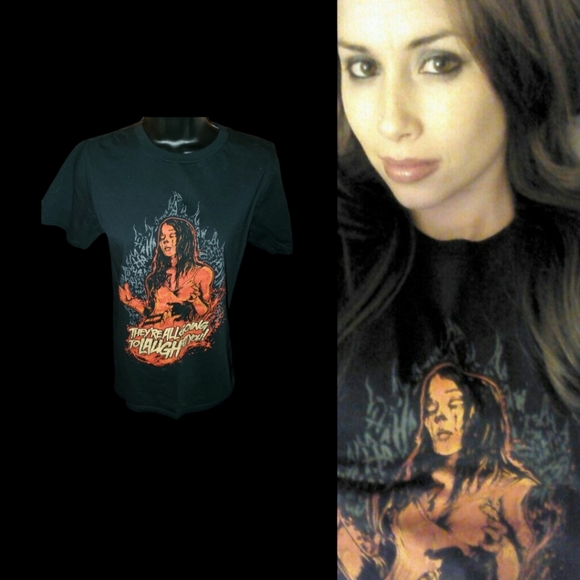 Frightrags SM Carrie White "They're All Gonna Laugh At You" RARE Tee - Picture 3 of 10